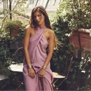 Zara halter dress / mauve color large